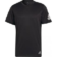 Photo T shirt manches courtes adidas run it noir