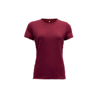 Photo T shirt manches courtes femme devold eika merino 150 violet