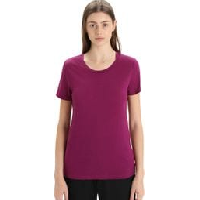 Photo T shirt manches courtes femme merinos icebreaker tech lite ii violet