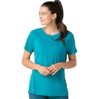 Photo T shirt manches courtes femme smartwool active ultralite bleu