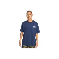 Photo T shirt manches courtes nike sb logo skate bleu