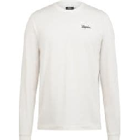 Photo T shirt manches longues rapha logo blanc noir