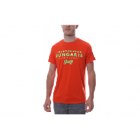 Photo T shirt orange homme hungaria basic corporate