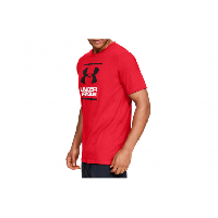 Photo T shirt rouge homme under armour gl foundation