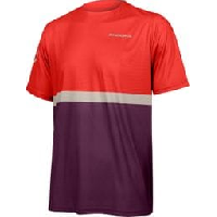 Photo T shirt technique endura singletrack core ii aubergine violet rouge