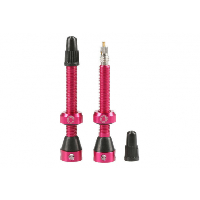 Photo Tubolight paire de valves tubeless 50mm vtt pink