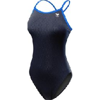 Photo Tyr hexa diamondfit black blue maillot natation femme