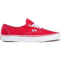 Photo Vans paire de chaussures authentic red