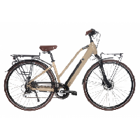 Photo Velo de ville electrique bicyklet camille shimano acera altus 8v 504 wh 700 mm beige ivoire
