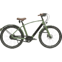 Photo Velo de ville electrique reine bike cadre haut enviolo city ct 504wh 26 vert khaki 2022