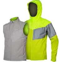 Photo Veste endura urban luminite 3 en 1 ii jaune fluo