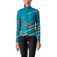 Photo Veste femme castelli diagonal jersey fz bleu clair