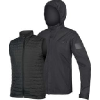 Photo Veste impermeable 3 en 1 endura urban gris anthracite