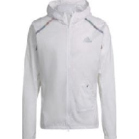 Photo Veste impermeable adidas running marathon blanc homme