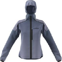 Photo Veste impermeable adidas running terrex agravic windweave bleu femme