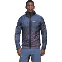 Photo Veste impermeable adidas terrex agravic windweave bleu