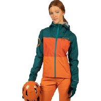 Photo Veste impermeable femme endura singletrack ii vert orange