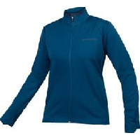 Photo Veste manches longues femme softshell singletrack bleu