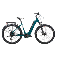Photo Vtc electrique bicyklet fabienne shimano deore 10v 625 wh 29 turquoise