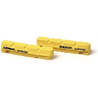 Photo X2 cartouches de patins de freins sram pour jante carbone jaune