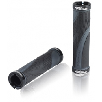 Photo Xlc paire de grips sport bo lock on 130mm noir gris